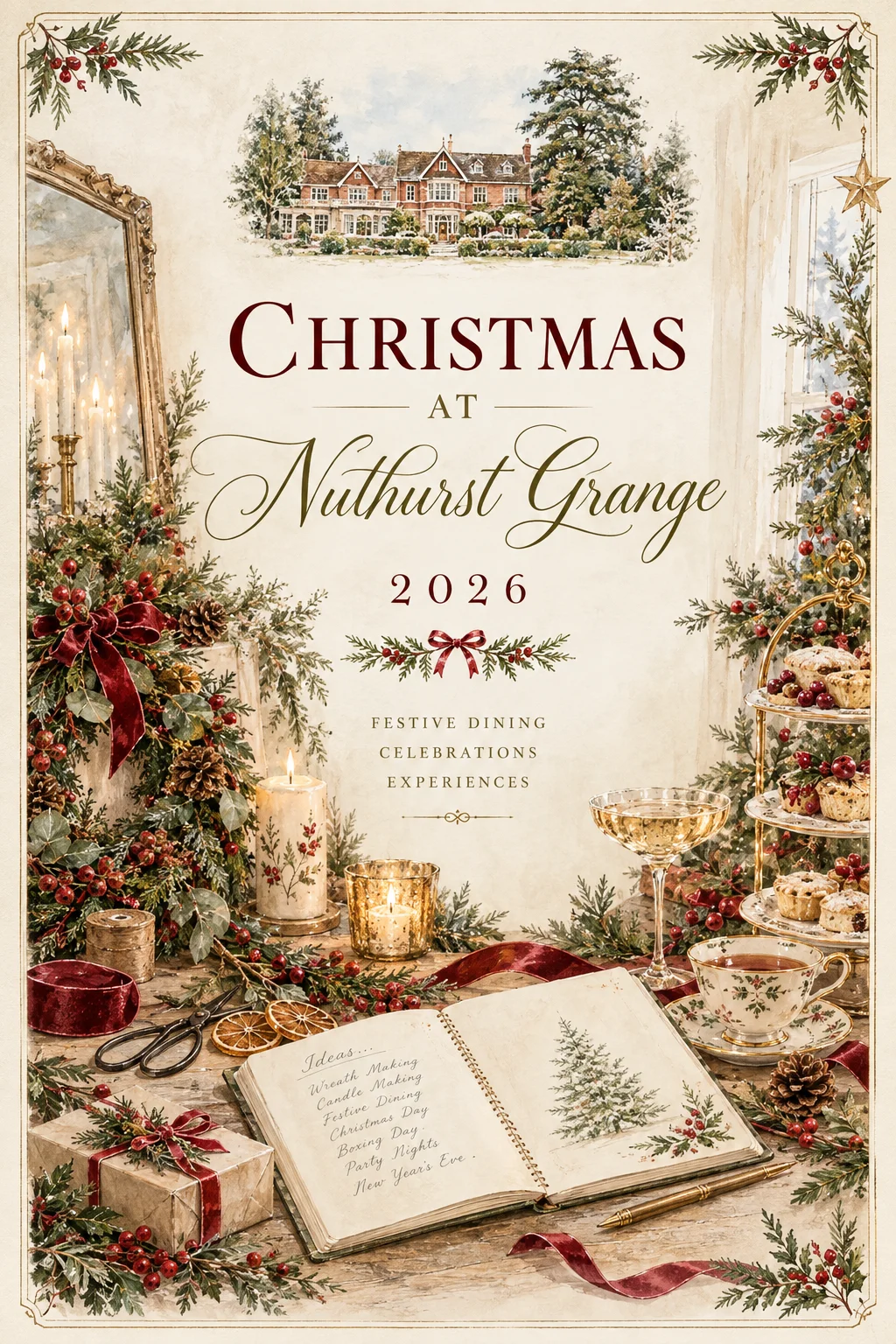Christmas at Nuthurst Grange Brochure Cover
