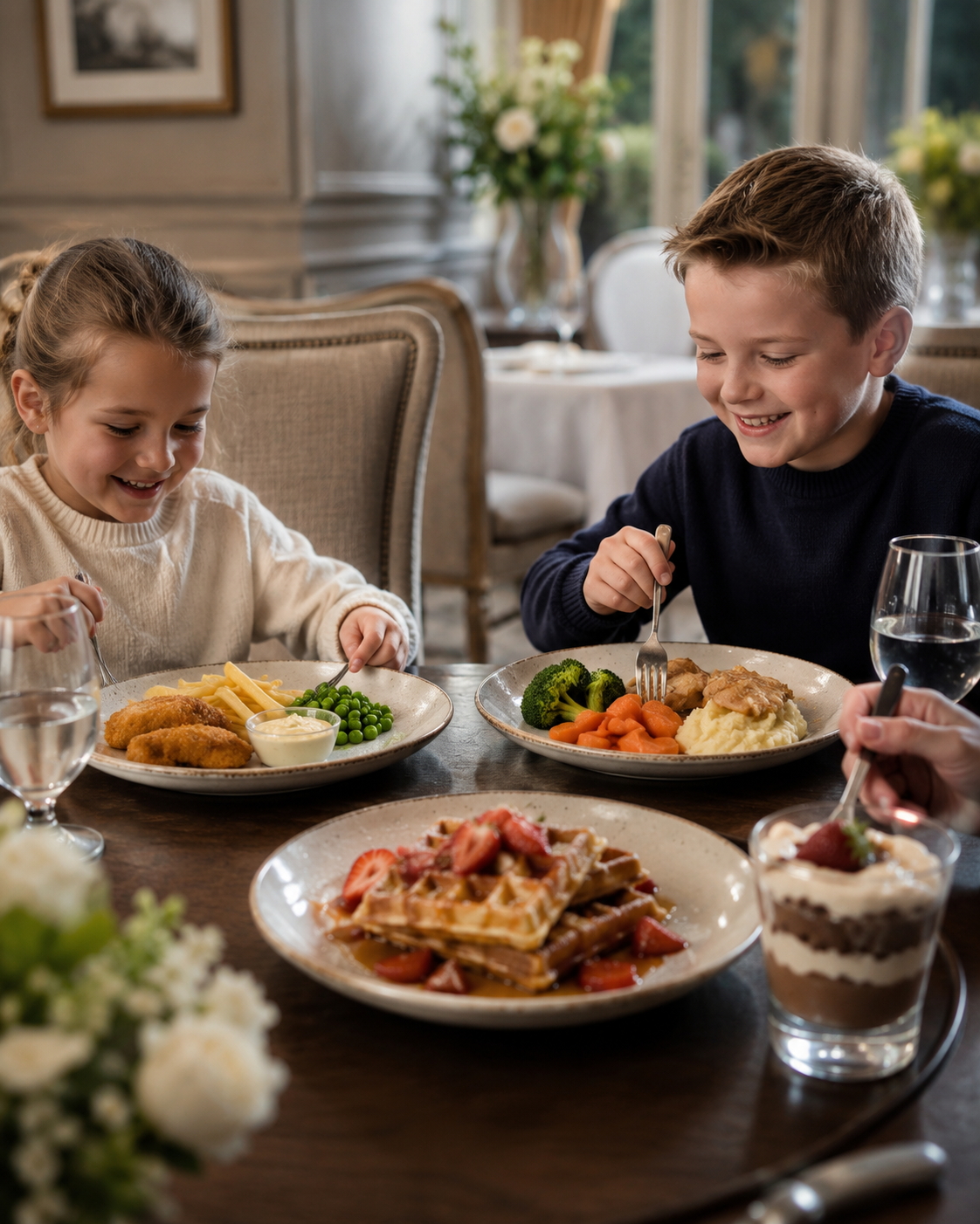 Children’s dining at Nuthurst Grange