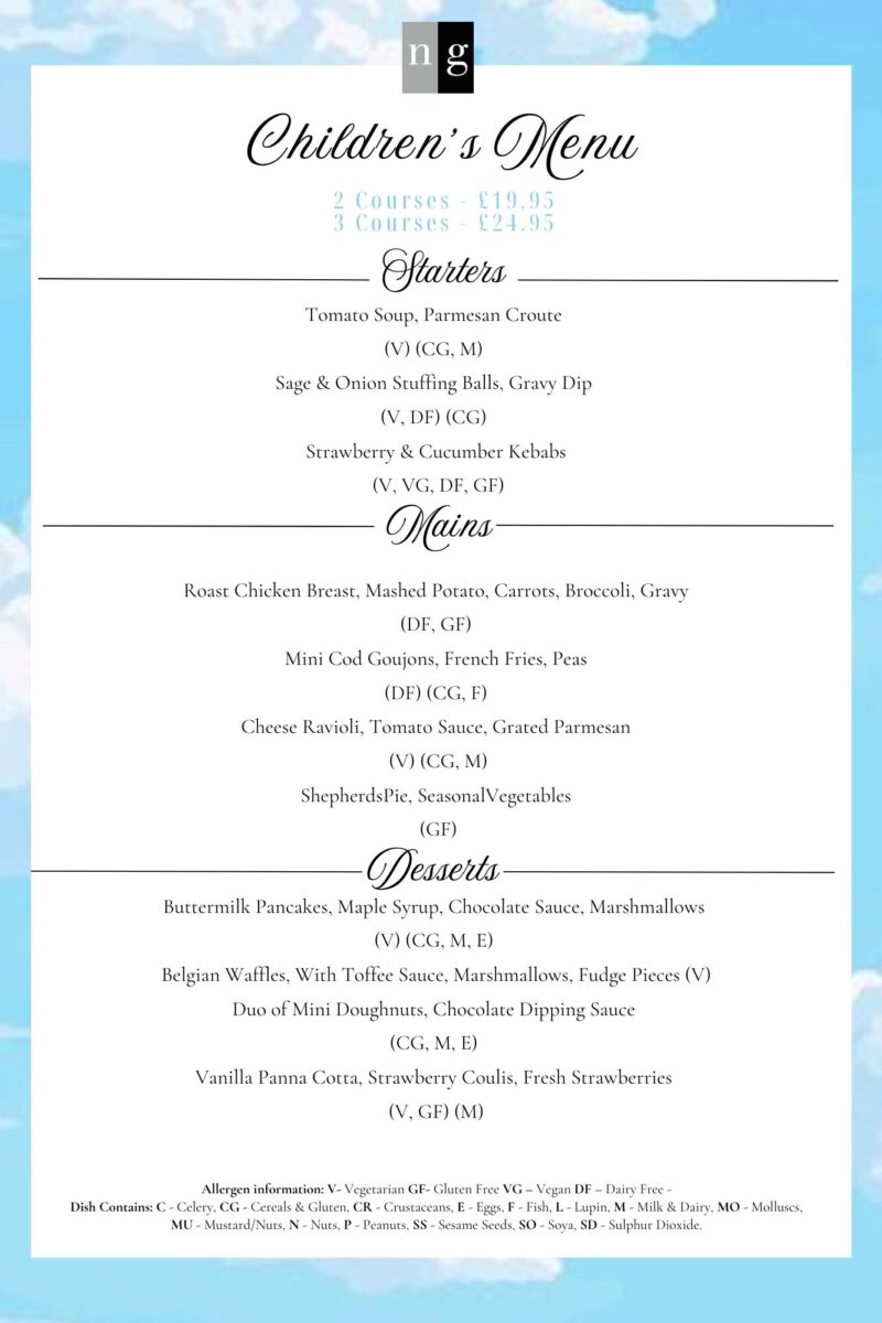Children's Menu